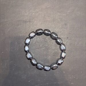 Black Beaded Bracelet